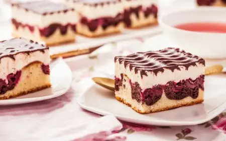 Typisch deutsche Kuchen - Donauwelle selber machen vom Blech