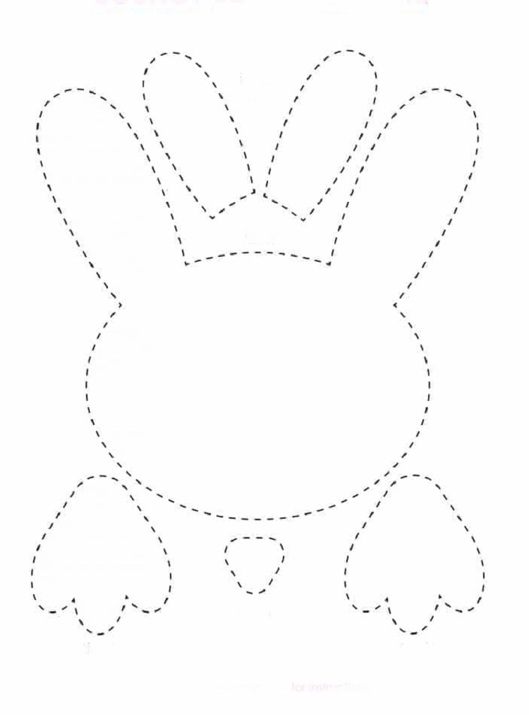 cute bunny rabbit printable template