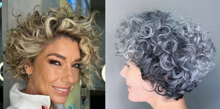 Klassische Haarschnitte für Damen ab 50 und 60 - kurzes, gewelltes Haar