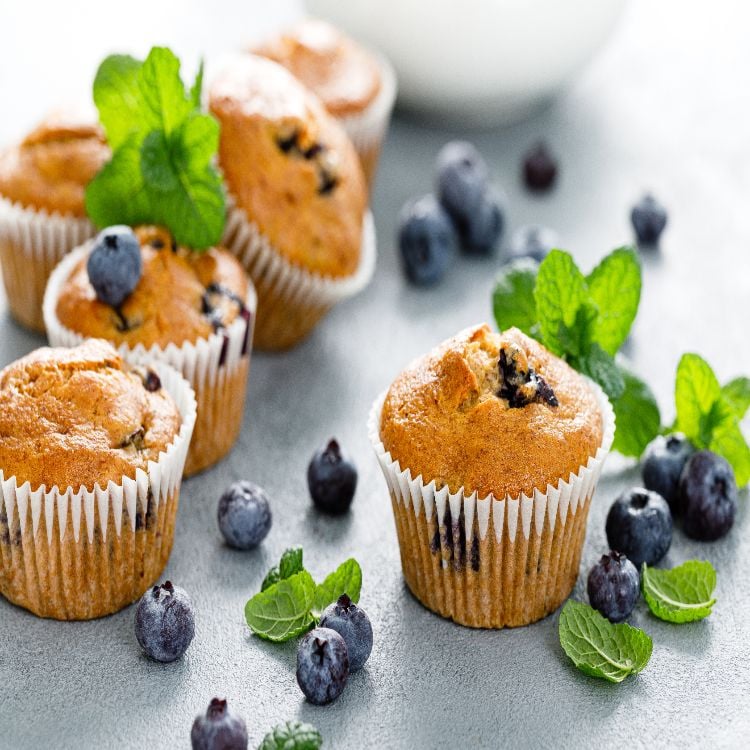 muffins in der heißluftfritteuse backen saftige heidelbeermuffins rezept