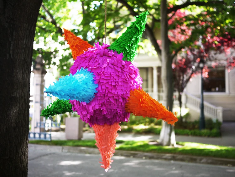 eine sternförmige piñata selber machen