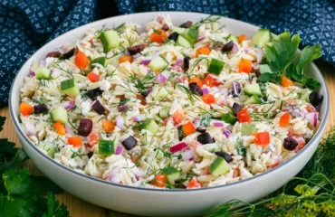kritharaki salat mit feta griechische salate rezepte leichtes mittagessen sommer