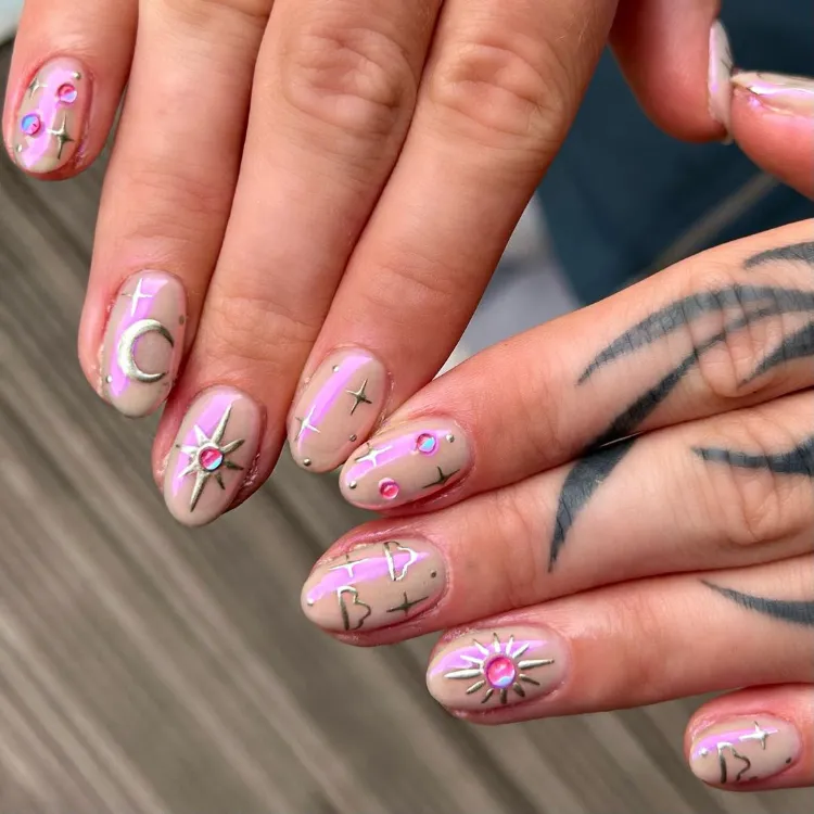 nail designs short fingernails trends festival nails 2023