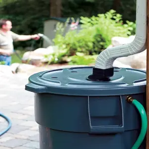 regenwasser auffangen für den gebrauch im garten oder auf dem balkon