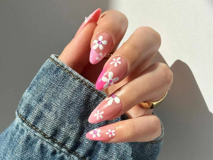 rosa french nails bilder baby pink nails nageltrend sommer 2023