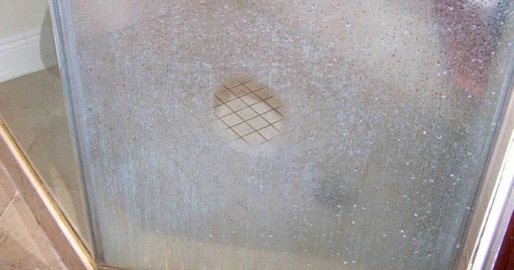 Get a heavily soiled glass shower sparkling clean