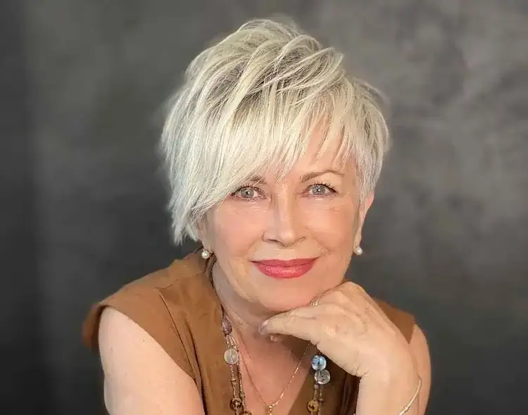 What is a choppy bob for women over 50?