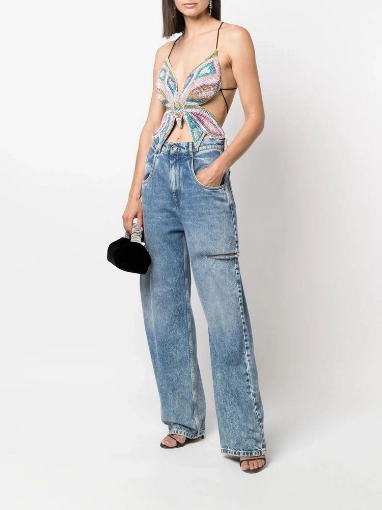 Butterfly Top mit Jeans oder Shorts