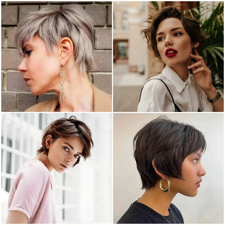 Frisuren Trends 2023 für kurze Haare - Bixie