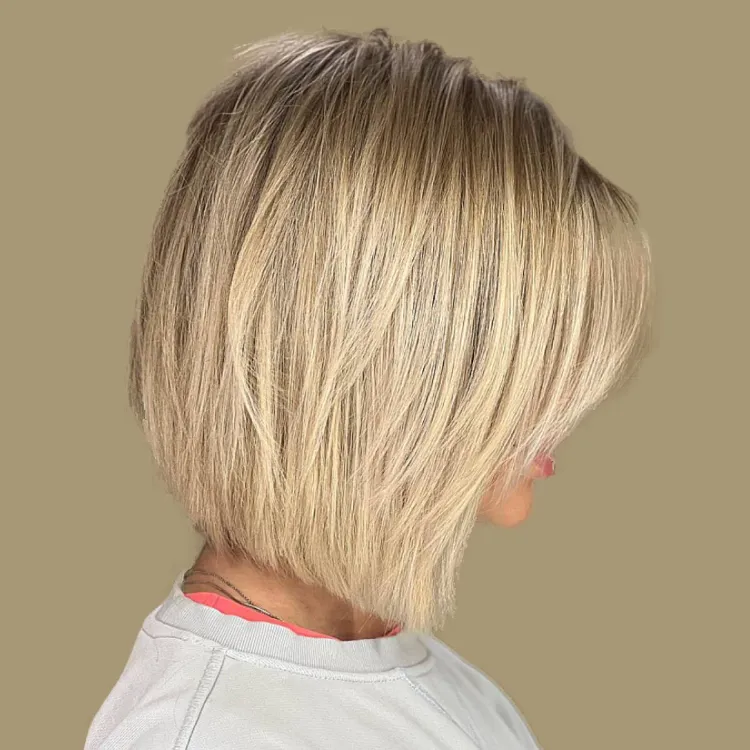 ghost layers trendfrisur wie stufen bob stylen