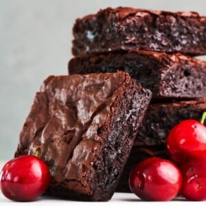 kirschen rezepte dessert saftige brownies mit kirschen