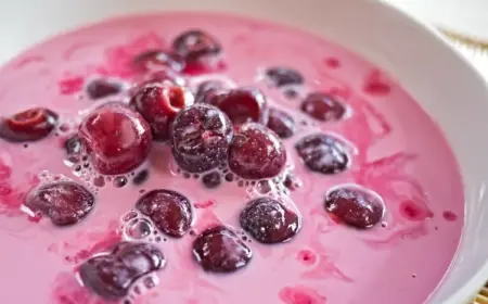 kirschen rezepte nachtisch kirschsuppe mit klüte rezept