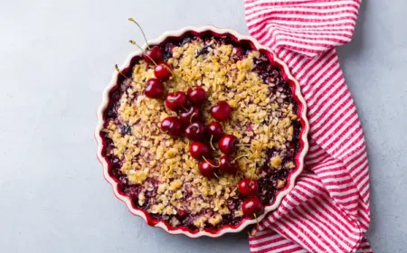 kirschen rezepte saftiger sauerkirschkuchen mit streuseln und pudding