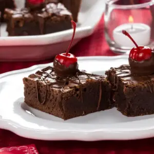 saftige brownies mit kirschen rezepte mit kirschen nachtisch