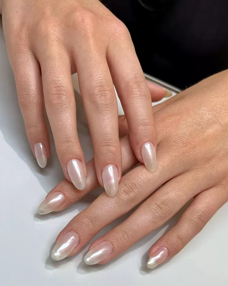 schönes nageldesign zur hochzeit braut hochzeitsnägel natürlich