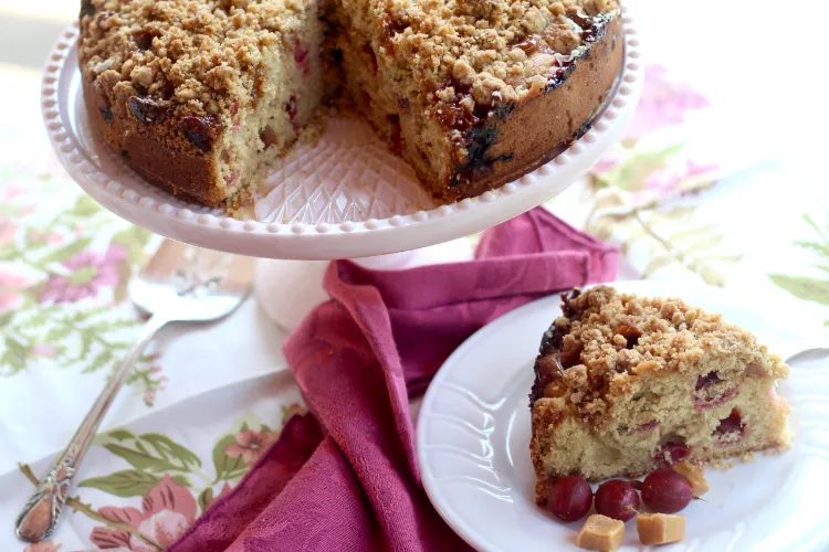 stachelbeerkuchen mit streuseln rezept streuselkuchen mit stachelbeeren