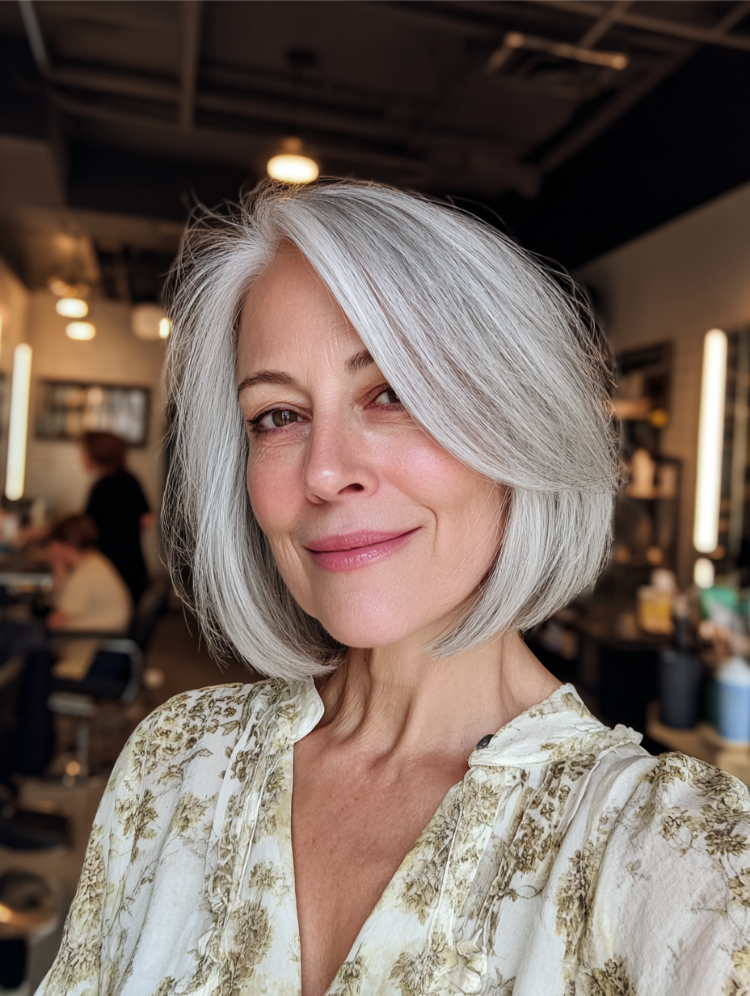 weiße haare mit strähnchen aufpeppen