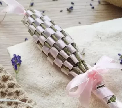 Basteln mit Lavendelblüten - Lavendelstäbchen als Alternative zum Duftsäckchen