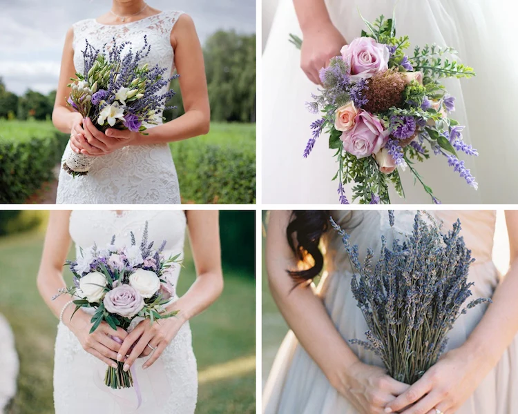 Brautstrauß mit Lavendel