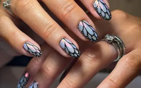 Butterfly Nails -angesagte und romantische Nagelideen