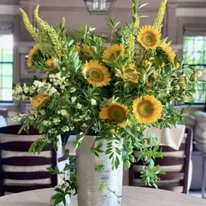 deko mit sonnenblumen einfache und ästhetische ideen