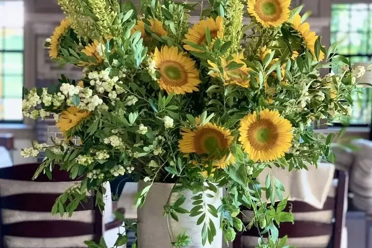 deko mit sonnenblumen einfache und ästhetische ideen