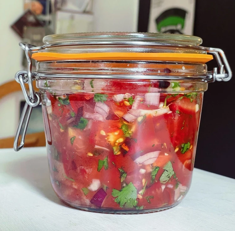 ein rezept für fermentierte tomatensalsa