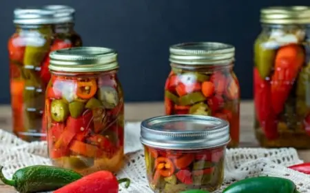 einmachgläser verwenden und durch verschiedene zubereitungsmethoden peperoni einlegen in essig