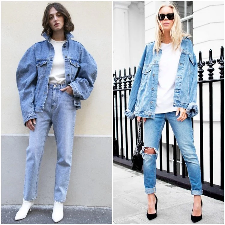 Jeansjacke mit Jeans kombinieren - Bleiben Sie bei den Basics