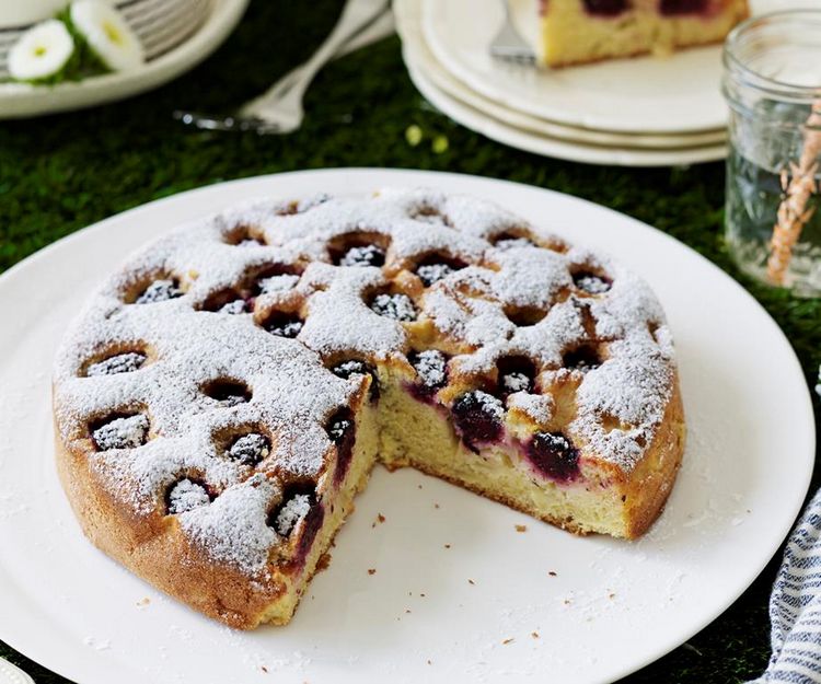 Omas Brombeerkuchen mit Quark - einfaches Rezept