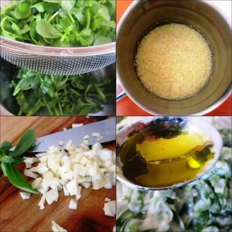 portulak salat mit dressing zubereiten anleitung 