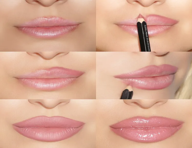 schmale lippen schminken tipps wie lipliner richtig auftragen
