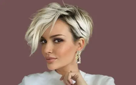 Trendige Kurzhaarfrisuren für dickes Haar - Pixie Cut mit langem Pony