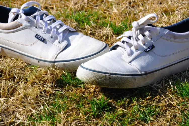 Weiße Schuhe mit Grasflecken - Tipps zur Reinigung