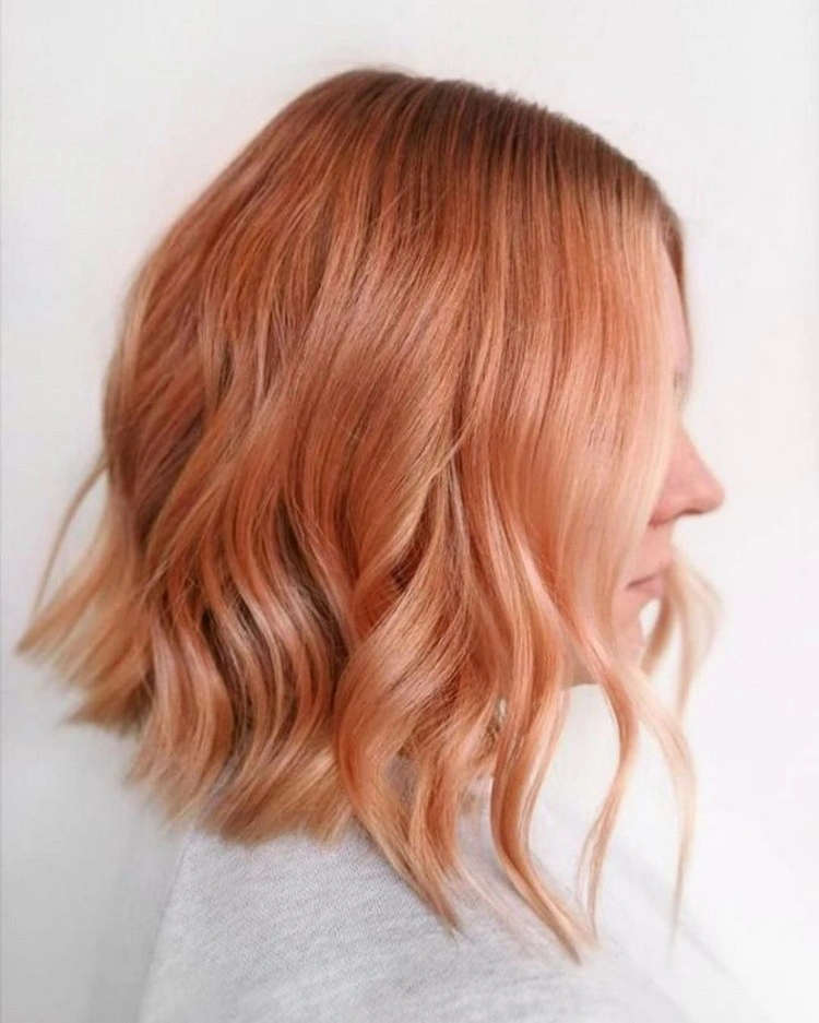 Aprikose Haarfarbe - Dieser Blondtöne-Trend 2023 dürfen Sie nicht verpassen