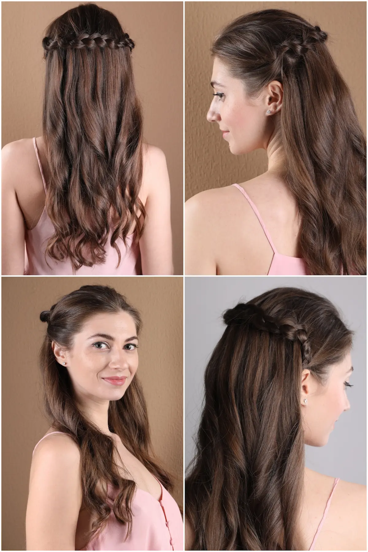 einfache flechtfrisur halboffen