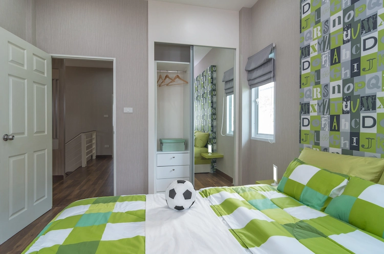 farbenfroh ein Kinderzimmer oder Schlafzimmer in Grüntönen gestalten und das passende Ambiente schaffen