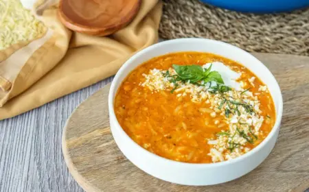 gesunde suppen rezepte abendessen griechische tomaten feta suppe mit orzo