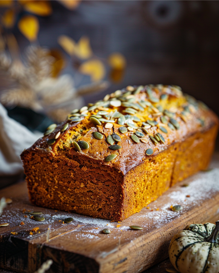 herzhafte kürbisbrot mit kürbiskernen