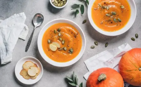 Hokkaido Kürbis-Suppe mit Orangensaft