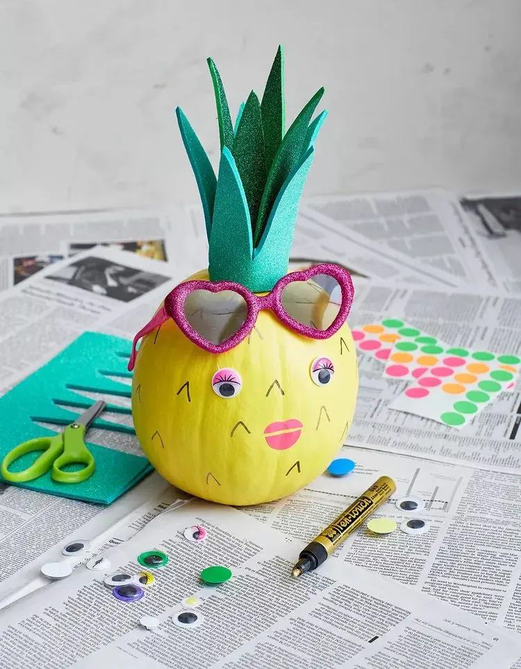 Idee für selbst gemachte Ananas-Deko