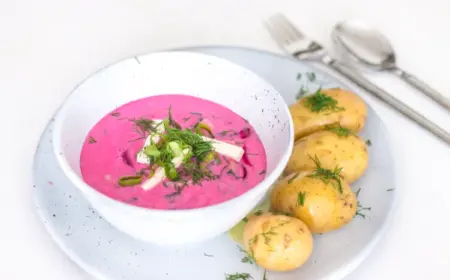 kalte rote bete suppe mit kokosmilch leichte vorspeisen ideen