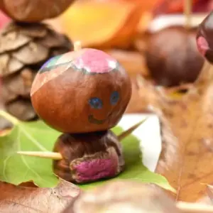 kastanienmännchen basteln ideen für kinder