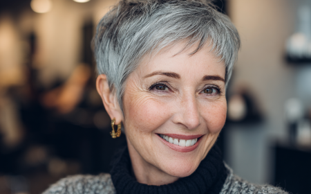 kurzhaarfrisuren für graues haar