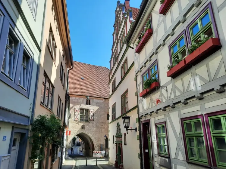 Mühlhausen bei Erfurt in Thüringen mit Museen, Stadtmauer und anderen Sehenswürdigkeiten