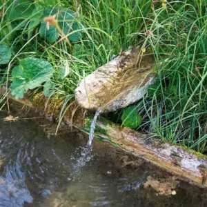 optimale wassernutzung im regengarten ermöglichen und versickerungsmulde gestalten mit natursteinen