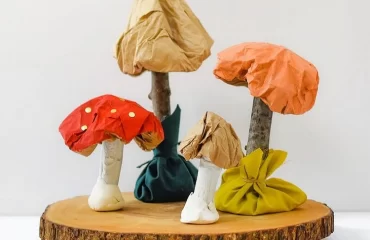 Pilze basteln - Herbstdeko-Ideen für Kinder und Erwachsene