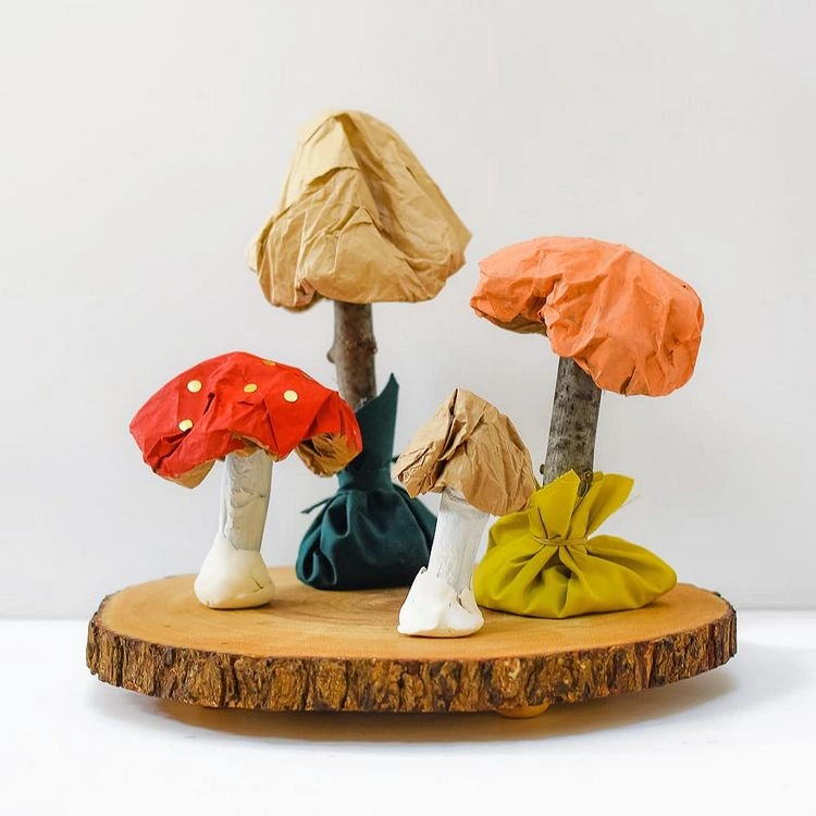 Pilze basteln - Herbstdeko-Ideen für Kinder und Erwachsene