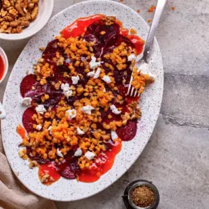 rote bete linsen salat thermomix sättigende herbst salate abendessen