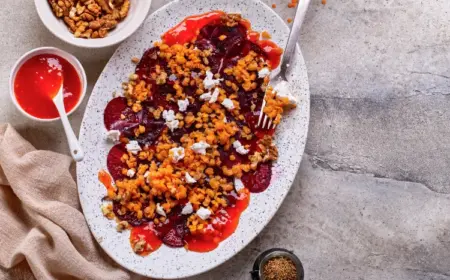 rote bete linsen salat thermomix sättigende herbst salate abendessen